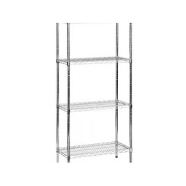 Anaquel de alambre 4 repisas 48″ x 24″ x 79″ cromado Urrea